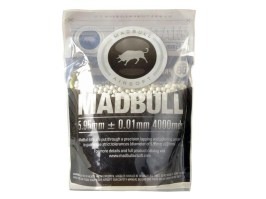 Airsoftové guličky MadBull Precision 0,20g 4000ks - biele [MadBull]