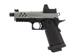 Airsoftová pištoľ Hi-Capa 3.8 PRO s kolimátorom, GBB - šedý záver [Vorsk]