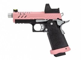 Airsoftová pištoľ Hi-Capa 3.8 PRO s kolimátorom, GBB - pink [Vorsk]