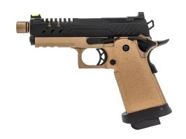 Airsoftová pištoľ Hi-Capa 3.8 PRO, GBB - čierno-TAN [Vorsk]