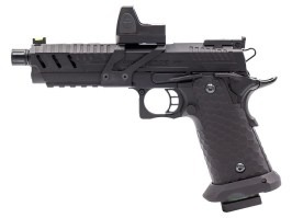Airsoftová pištoľ CS Hi-Capa Vengeance s kolimátorom, GBB - čierna [Vorsk]
