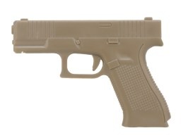 PVC 3D nášivka v tvare pištole Glock - TAN [Imperator Tactical]