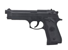 PVC 3D nášivka v tvare pištole M92 - čierna [Imperator Tactical]