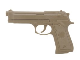 PVC 3D nášivka v tvare pištole M92 - TAN [Imperator Tactical]