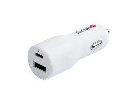 USB nabíjecí autoadaptér DC27C, USB-A/C, Power Delivery 20W [SKROSS]