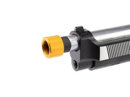 Adapter na tlmič pre pištole z +11 na -14mm závit (SL00115) - zlatá krytka [SLONG Airsoft]