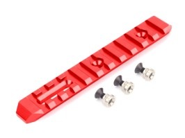 CNC RIS lišta pre KeyMod predpažbia - 125mm - červená [SLONG Airsoft]