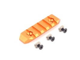 CNC RIS lišta pre M-LOK predpažbia - 68mm - oranžová [SLONG Airsoft]