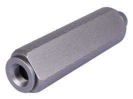 Kovový tlmič 128 x 35mm (SL10335B) - sivý [SLONG Airsoft]