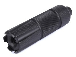 Kovový tlmič 128 x 35mm (SL10337A) - čierný [SLONG Airsoft]