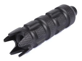Kovový tlmič 128 x 35mm (SL10338A) - čierný [SLONG Airsoft]
