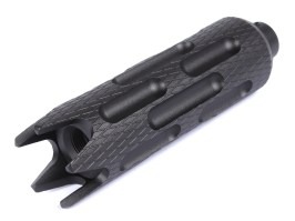 Kovový tlmič 128 x 35mm (SL10339A) - čierný [SLONG Airsoft]