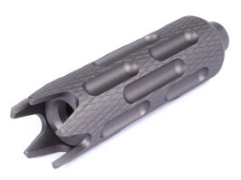 Kovový tlmič 128 x 35mm (SL10339B) - sivý [SLONG Airsoft]