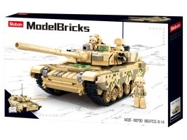 Stavebnica Model Bricks M38-B0790 Hlavný bojový tank 2v1 [Sluban]