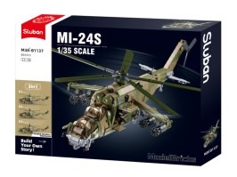 Stavebnica Model Bricks M38-B1137 Bojový vrtuľník MI-24S Hind 3v1 [Sluban]