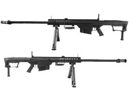 Airsoft sniper M107 BARRETT (SW-013A), puškohľad + dvojnožka, čierny [Snow Wolf]