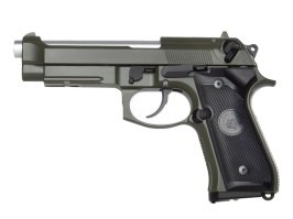 Airsoftová pištoľ M9A1, plyn blowback (GBB) - OD [Snow Wolf]