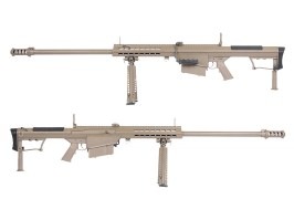 Airsoft sniper puška M107 Barrett (SW-024S), celokov, manuálna, licencovaná - TAN [Snow Wolf]