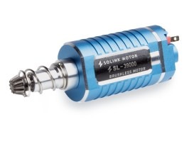 Bezkomutátorový motor SX-1 39k RPM s reguláciou otáčok - dlhá osička [SOLINK]