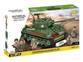 Stavebnica WW II Sherman M4A2E8 (76)W (1:35) [Cobi]