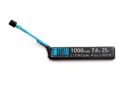 Akumulátor Li-Po 7,4V 1000mAh 25C - Mini AK stick s Dean konektorom [TITAN]