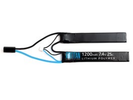 Akumulátor Li-Po 7,4V 1200mAh 25C - Mini CQB s Tamiya konektorom [TITAN]