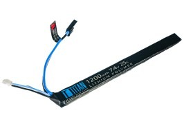 Akumulátor Li-Po 7,4V 1200mAh 25C - Mini AK stick s Tamiya konektorom [TITAN]