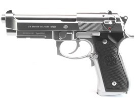 Airsoftová pištoľ M9A1 strieborná, elektrická, FULL AUTO, BlowBack (EBB) - NEFUNKČNÁ [Tokyo Marui]