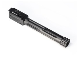 CNC fixná vonkajšia hlaveň pre Umarex/VFC G 17 Gen.5, -14mm závit - čierna [TTI AIRSOFT]