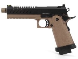 Airsoftová pištoľ Hi-Capa 5.1, GBB - čierno-TAN [Vorsk]