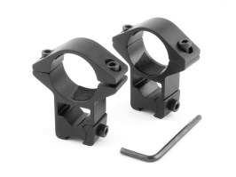 25,4mm montážne krúžky pre 11mm Dovetail lišty - vysoké [Vector Optics]