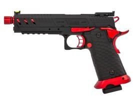 Airsoftová pištoľ CS Hi-Capa Vengeance Red MATCH, GBB - červená [Vorsk]