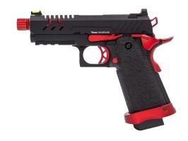 Airsoftová pištoľ Hi-Capa 3.8 PRO Red MATCH, GBB - červená [Vorsk]