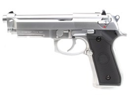 Airsoftová pištoľ M9 A1 Gen 2, strieborná, celokov, BlowBack [WE]