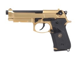 Airsoftová pištoľ M9 A1, celokov, BlowBack - zlatá [WE]