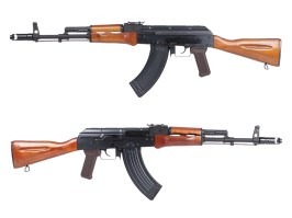 Airsoftová zbraň AK 74 PMC GBB, celokov, BlowBack - pravé drevo [WE]