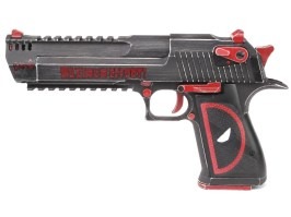 Airsoftová pištoľ Desert Eagle L6 .50 AE Dead Pool verzia, kovový záver, GBB [WE]