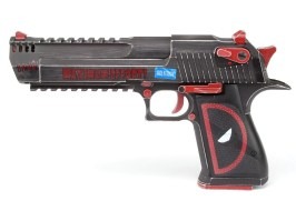 Airsoftová pištoľ Desert Eagle L6 .50 AE Dead Pool verzia, kovový záver, GBB [WE]
