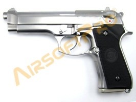 Airsoftová pištoľ M92F Nikel, celokov, BlowBack [WE]