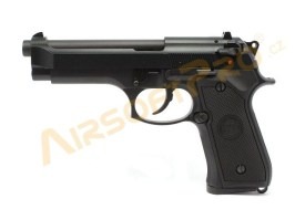 Airsoftová pištoľ M92, čierna, celokov, BlowBack [WE]