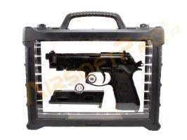 Airsoftová pištoľ M9A1 Gen2, čierna, celokov, BlowBack, LED BOX [WE]