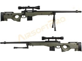 L96 AWS MB4402D + puškohľad a dvojnožka - olivová - NEFUNKČNÁ [Well]