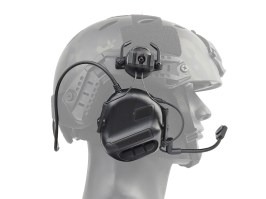 Taktický headset pre helmu s mikrofónom HD-10 Gen.5 - čierný [WoSport]